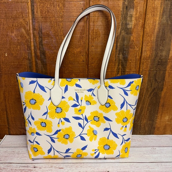 Kate Spade Bleecker Sunshine Floral Tote w/Pouch - Picture 5 of 10